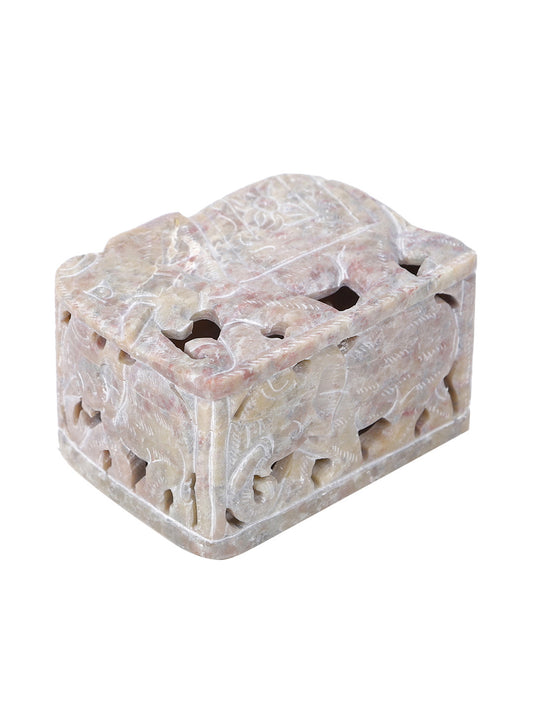 Soapstone Jewellery Box - Default Title (SA1410)