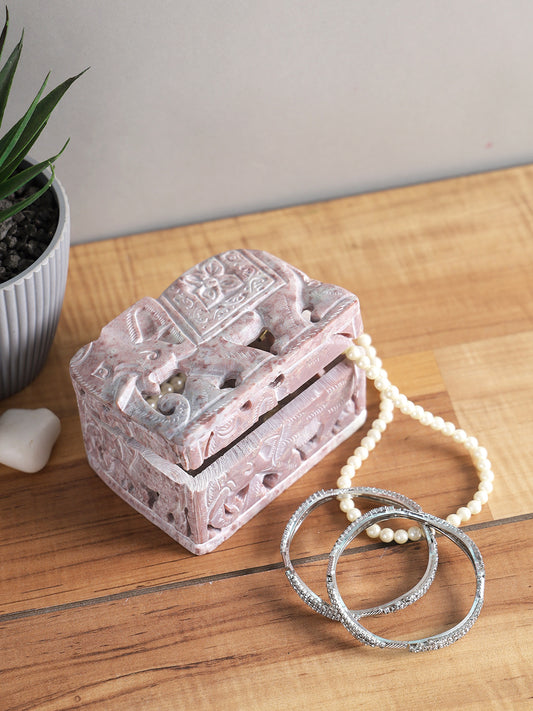 Soapstone Jewellery Box - Default Title (SA2210)