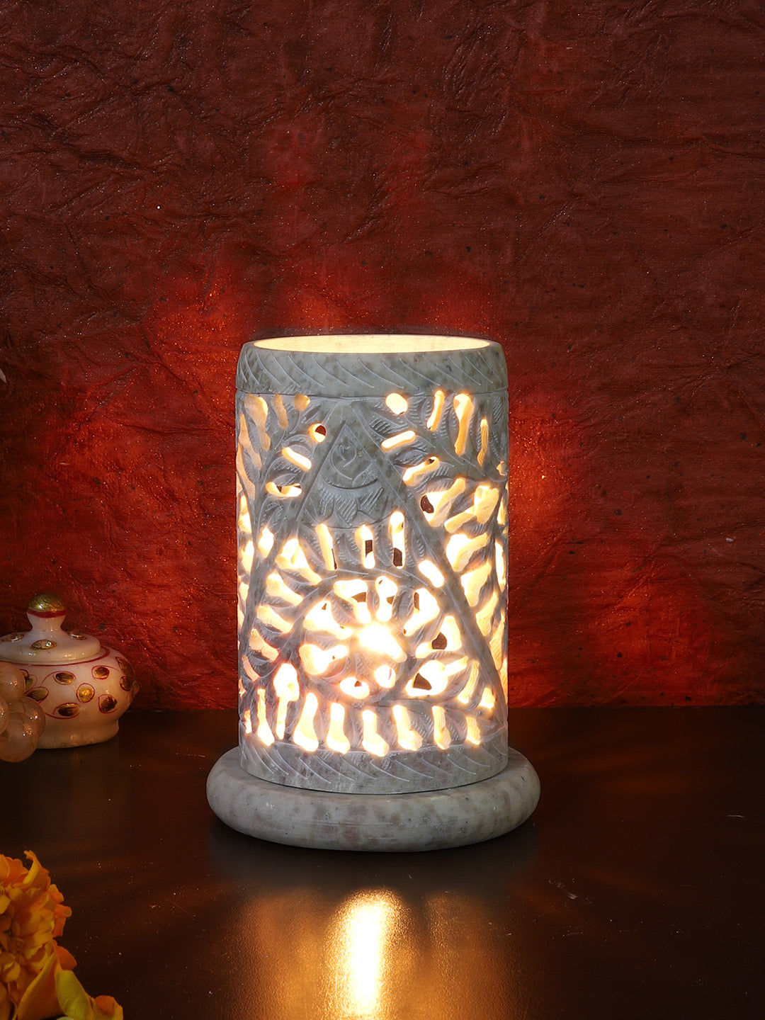 Soapstone Tealight/Candle Holder - Default Title (SA2266C)