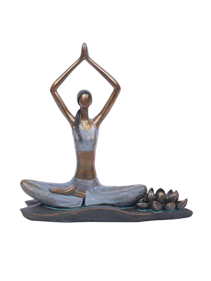 Lotus Pose Yoga Statue - Default Title (SHOW19370)