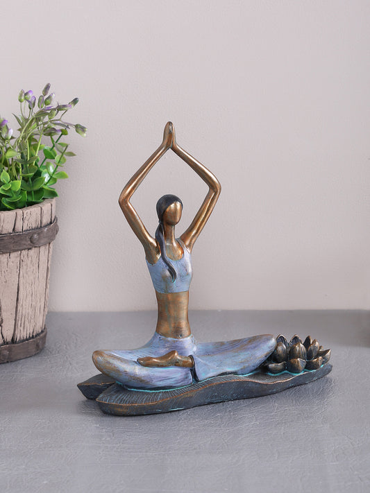 Lotus Pose Yoga Statue - Default Title (SHOW19370)