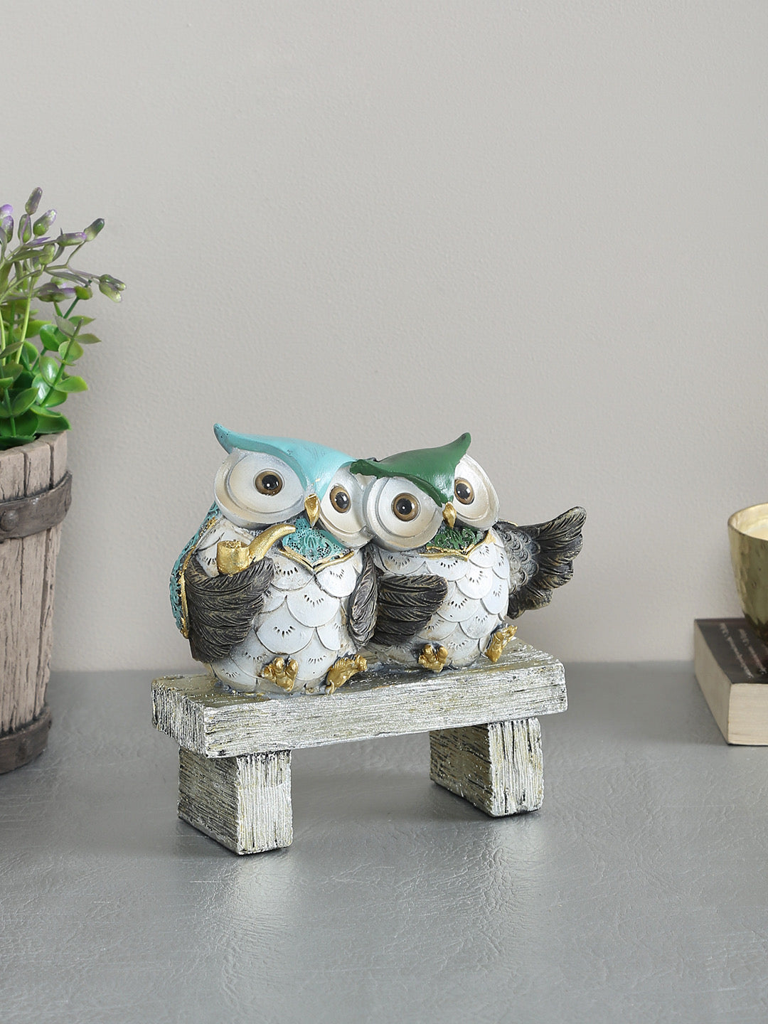 High Spirited Owl Pair Statue - Default Title (SHOW19414)