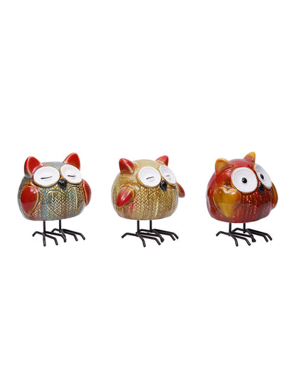 Calm and Composed Ceramic Owl Trio - Default Title (SHOW19533)