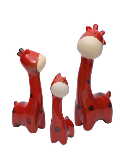 Funky Red Giraffe Trio Ceramic Set - Default Title (SHOW19564)