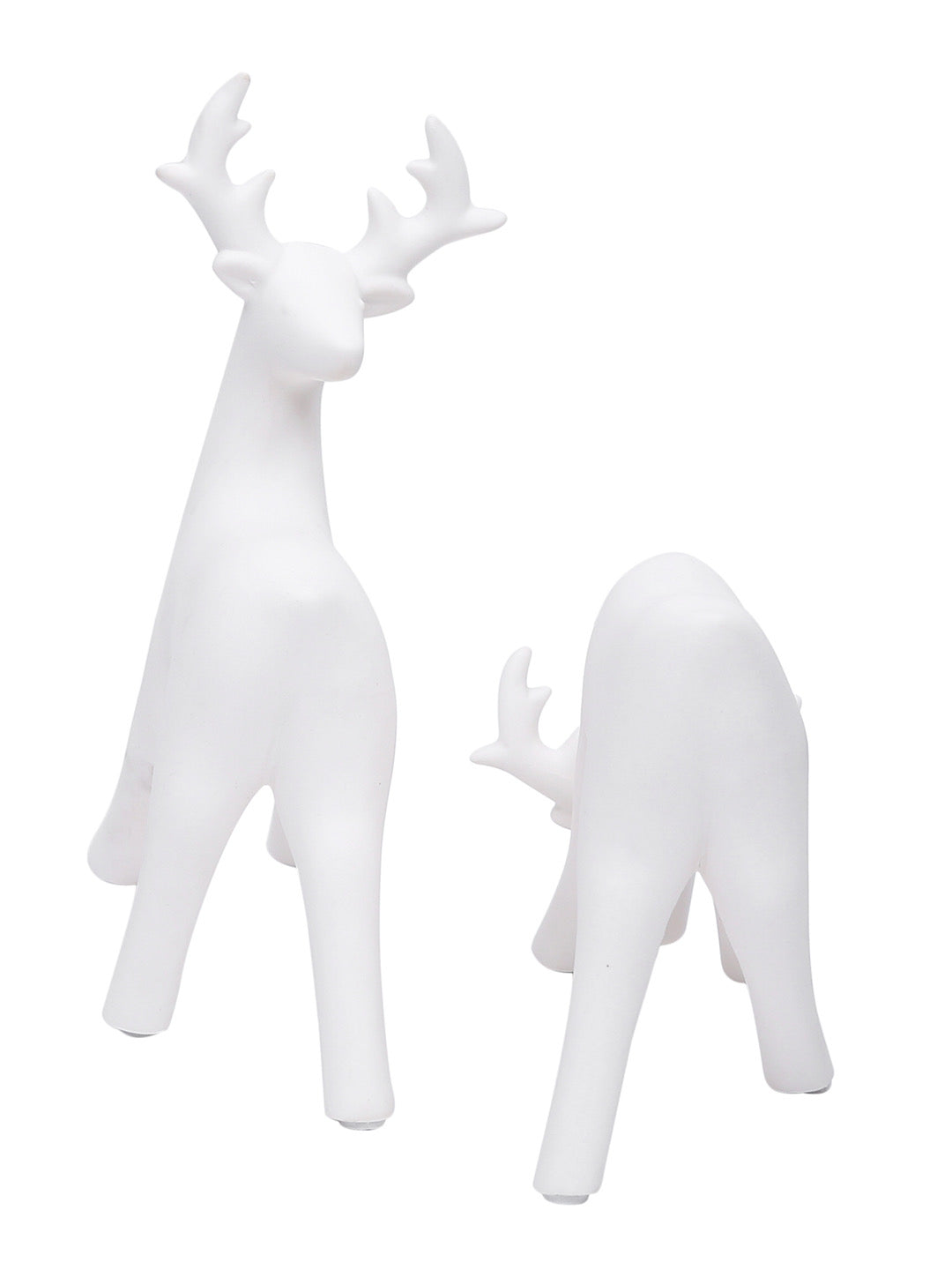 Flawless White Deer Duo Set in Ceramic - Default Title (SHOW19567_2)