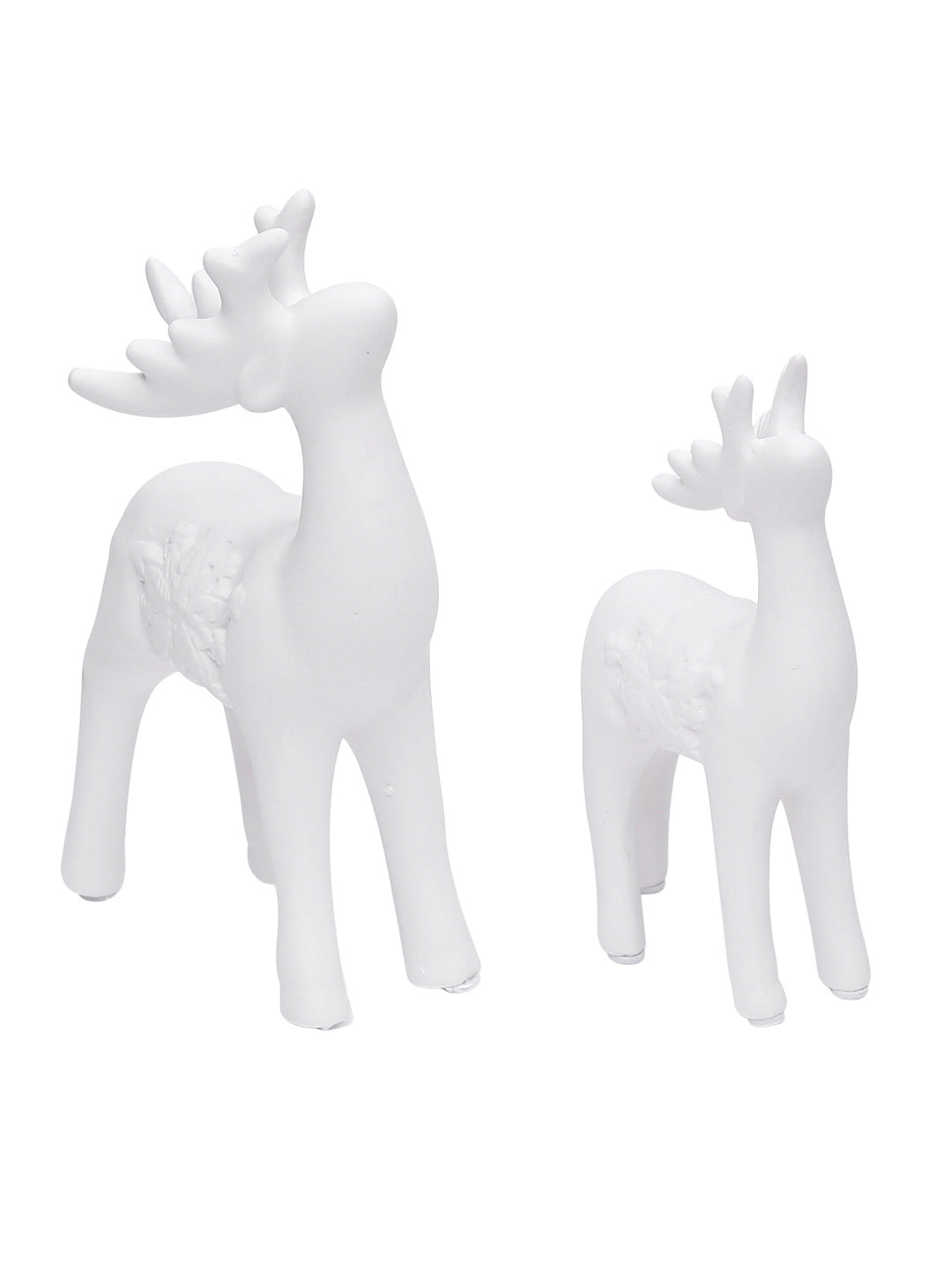 Christmas Themed Ceramic White Deer Duo - Default Title (SHOW19569_2)