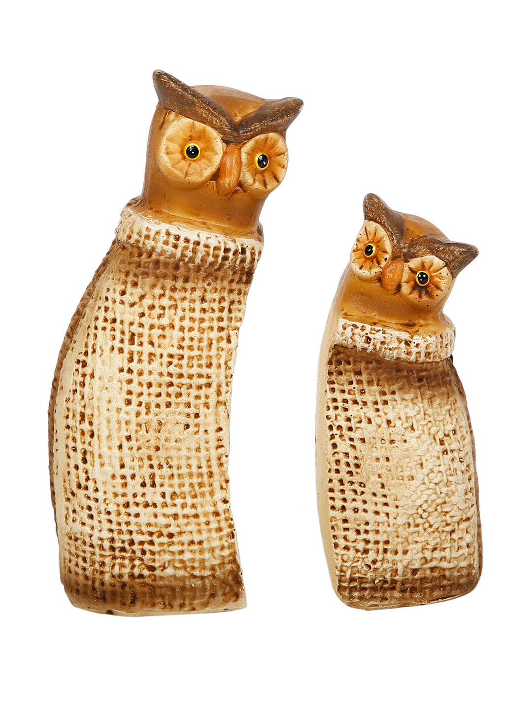 Natural tone Polyraisin Owl Showpice set - Default Title (SHOW22186_2)