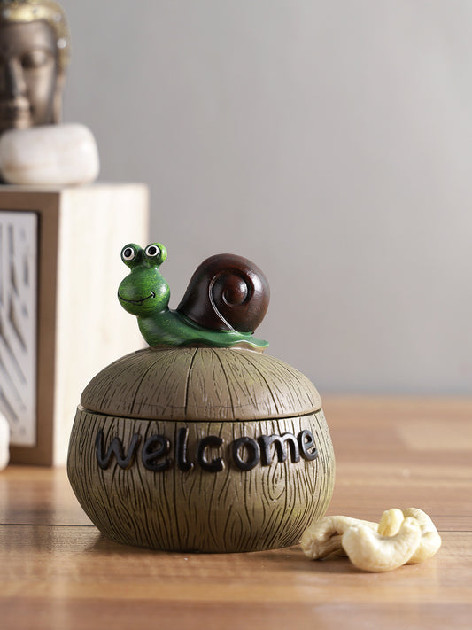 Polyraisin Snail jar showpiece - Default Title (SHOW22196)