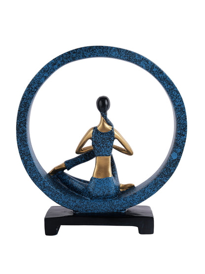 Resin Sitting Lady in Yoga Pose Figurine - Default Title (SHOW22252)
