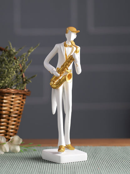 Playing Saxophone Decorative Statue - Default Title (SHOW22342)
