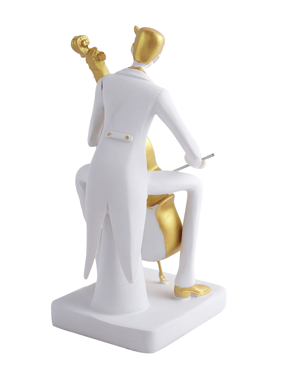 Musician Playing Arpeggione Statue in White - Default Title (SHOW22344)