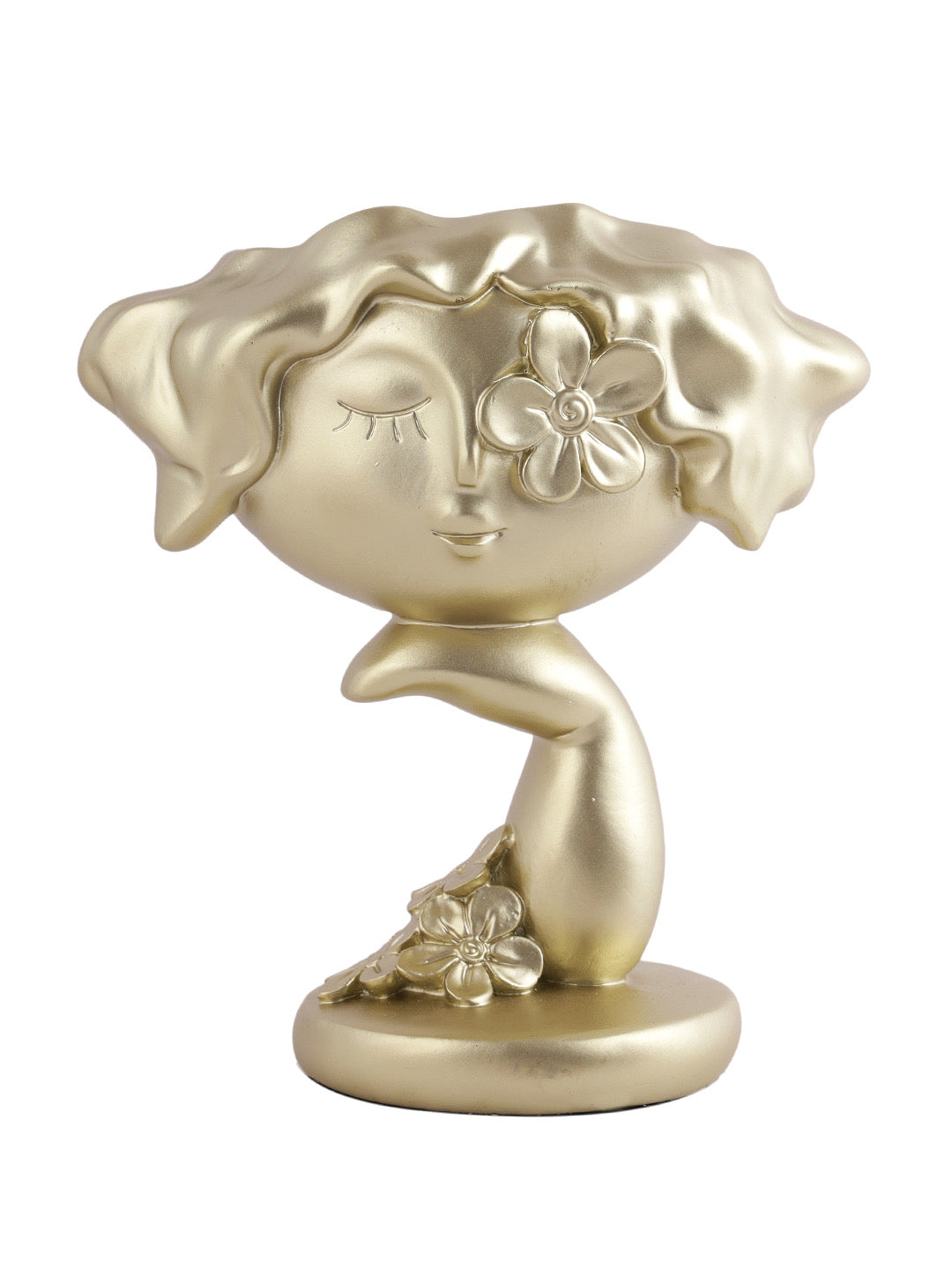 Women Figurine Golden Vase - Default Title (SHOW22353)