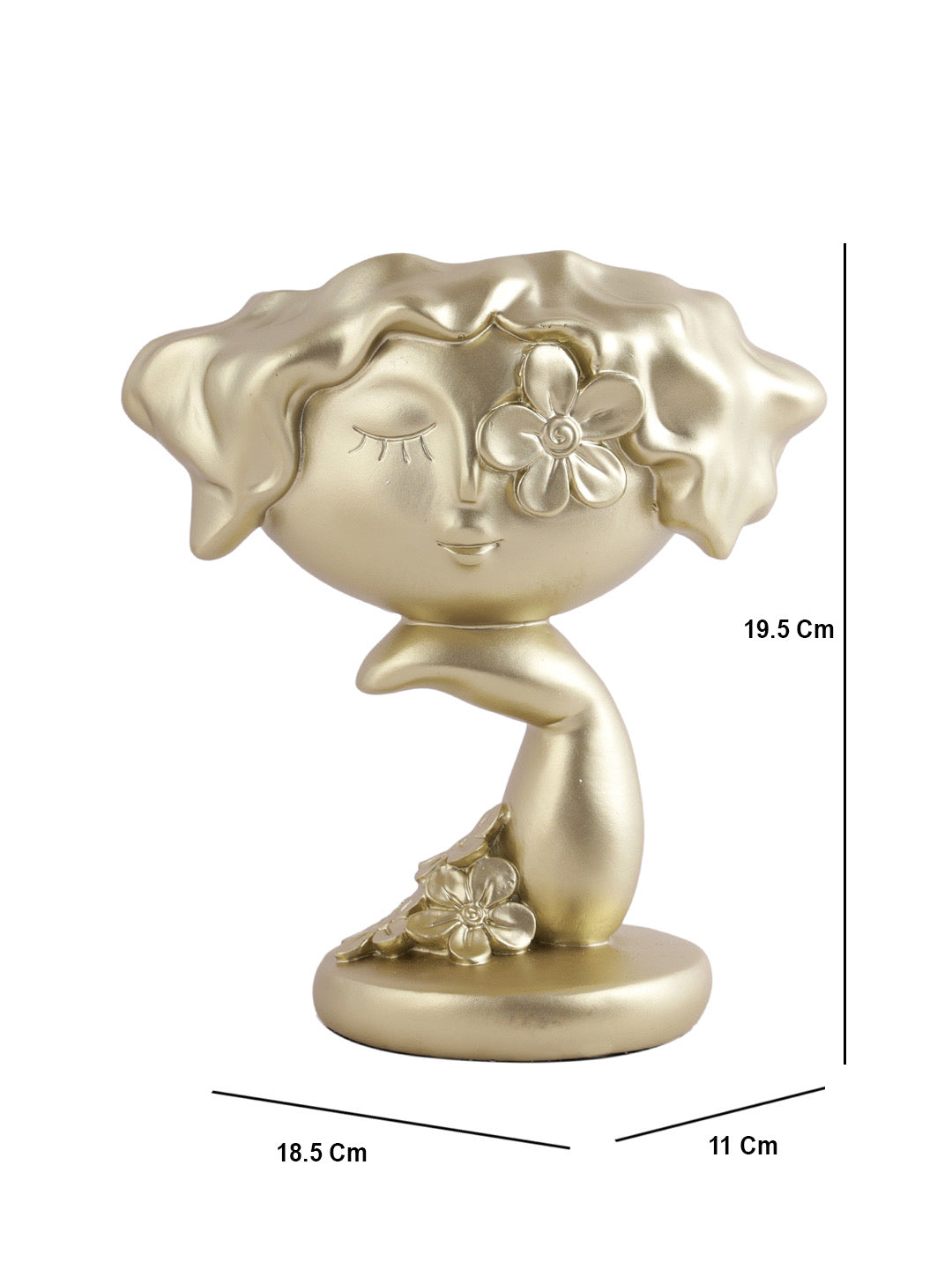 Women Figurine Golden Vase - Default Title (SHOW22353)