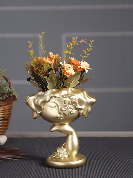 Women Figurine Golden Vase - Default Title (SHOW22353)