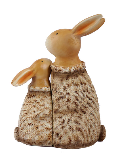 Set of 2 Rabbits Ceramic Showpiece - Default Title (SHOWC22036_2)