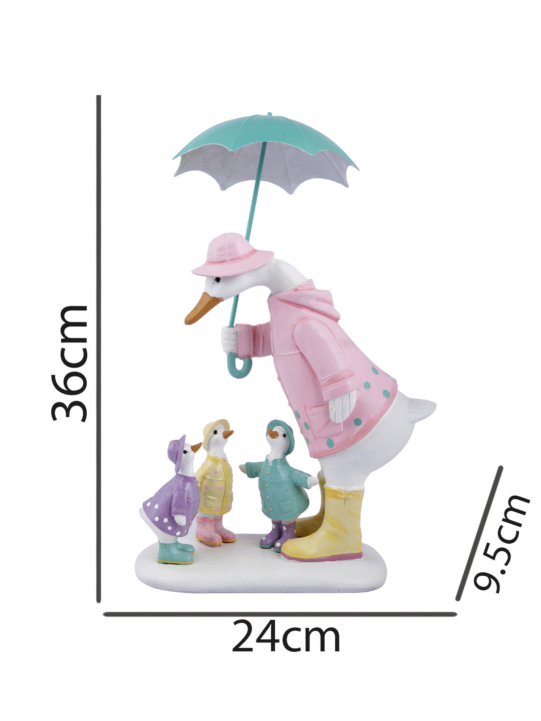 Umbrella Duck Family Showpiece - Default Title (SHOWC22038)