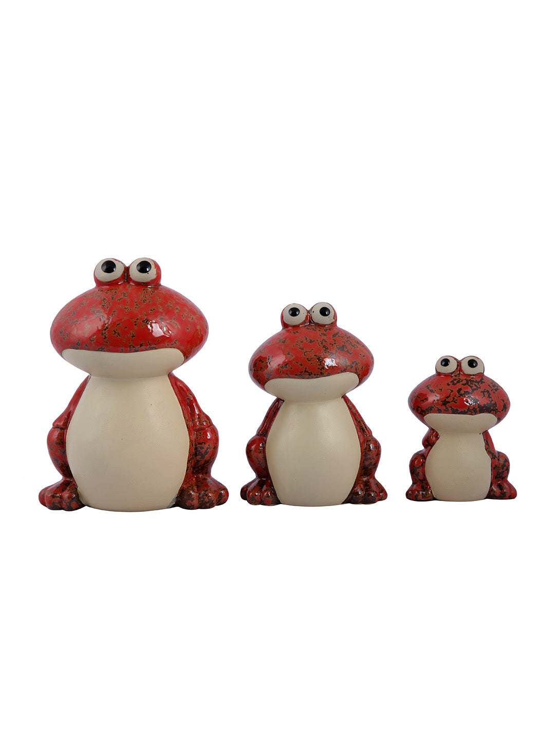 Ceramic Frog Family Showpiece - Default Title (SHOWC22045_3)