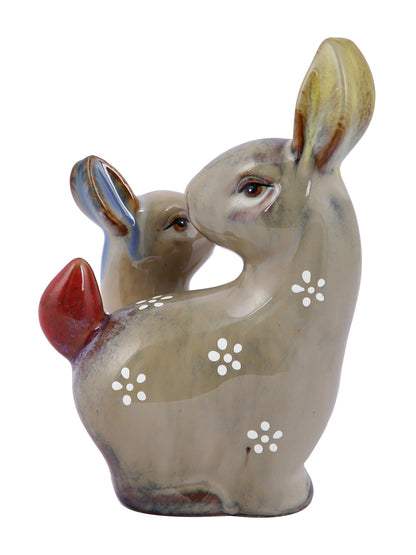 Cute Ceramic Rabbit Set Showpiece - Default Title (SHOWC22050_2)