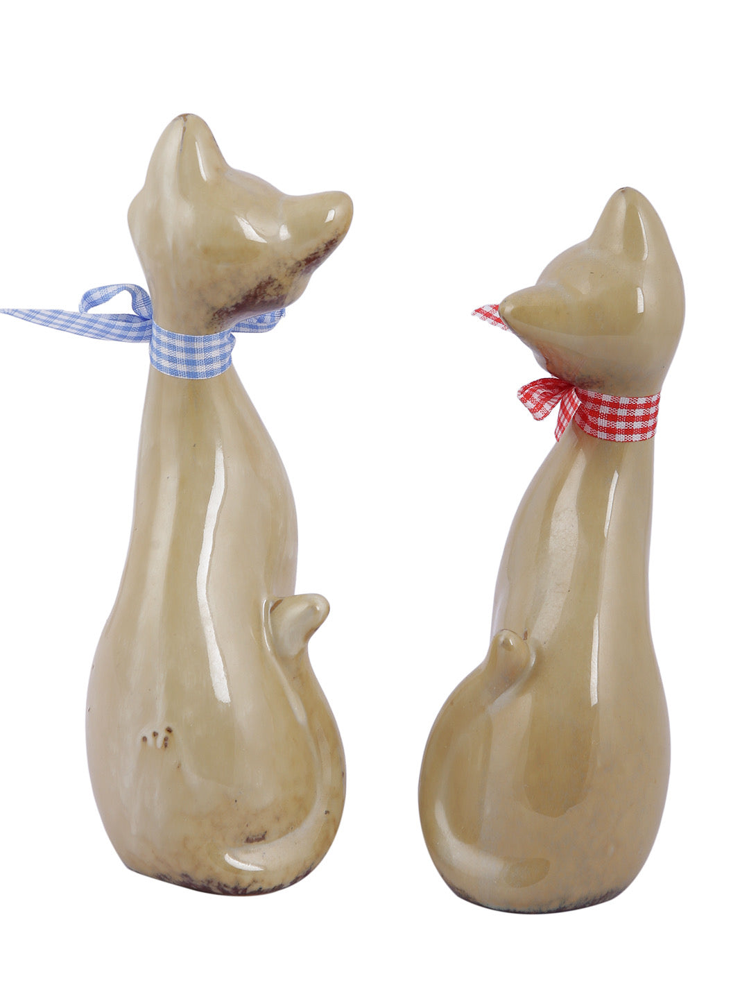 Lovely Cats Ceramic Showpiece - Set of 2 - Default Title (SHOWC22051_2)