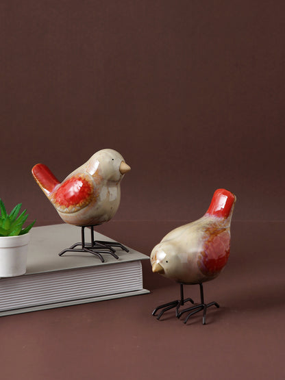 Set of 2 Ceramic Birds - Default Title (SHOWC22061_2)