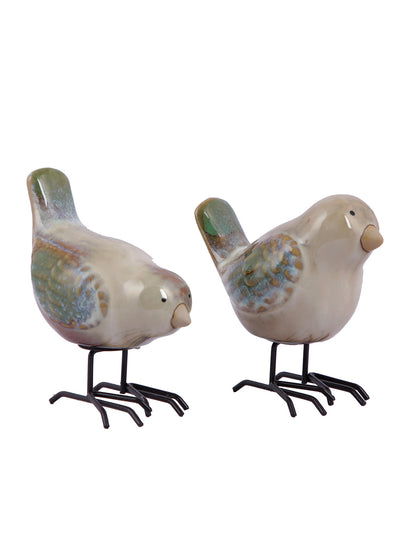 Set of 2 Ceramic Birds - Default Title (SHOWC22063_2)