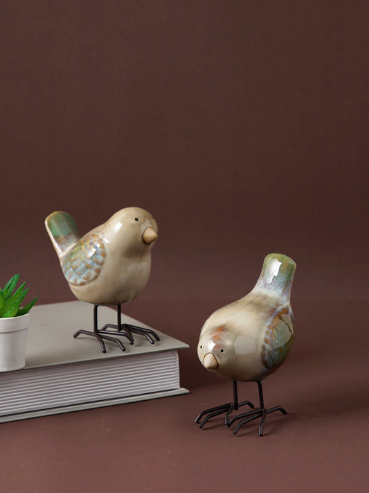 Set of 2 Ceramic Birds - Default Title (SHOWC22063_2)