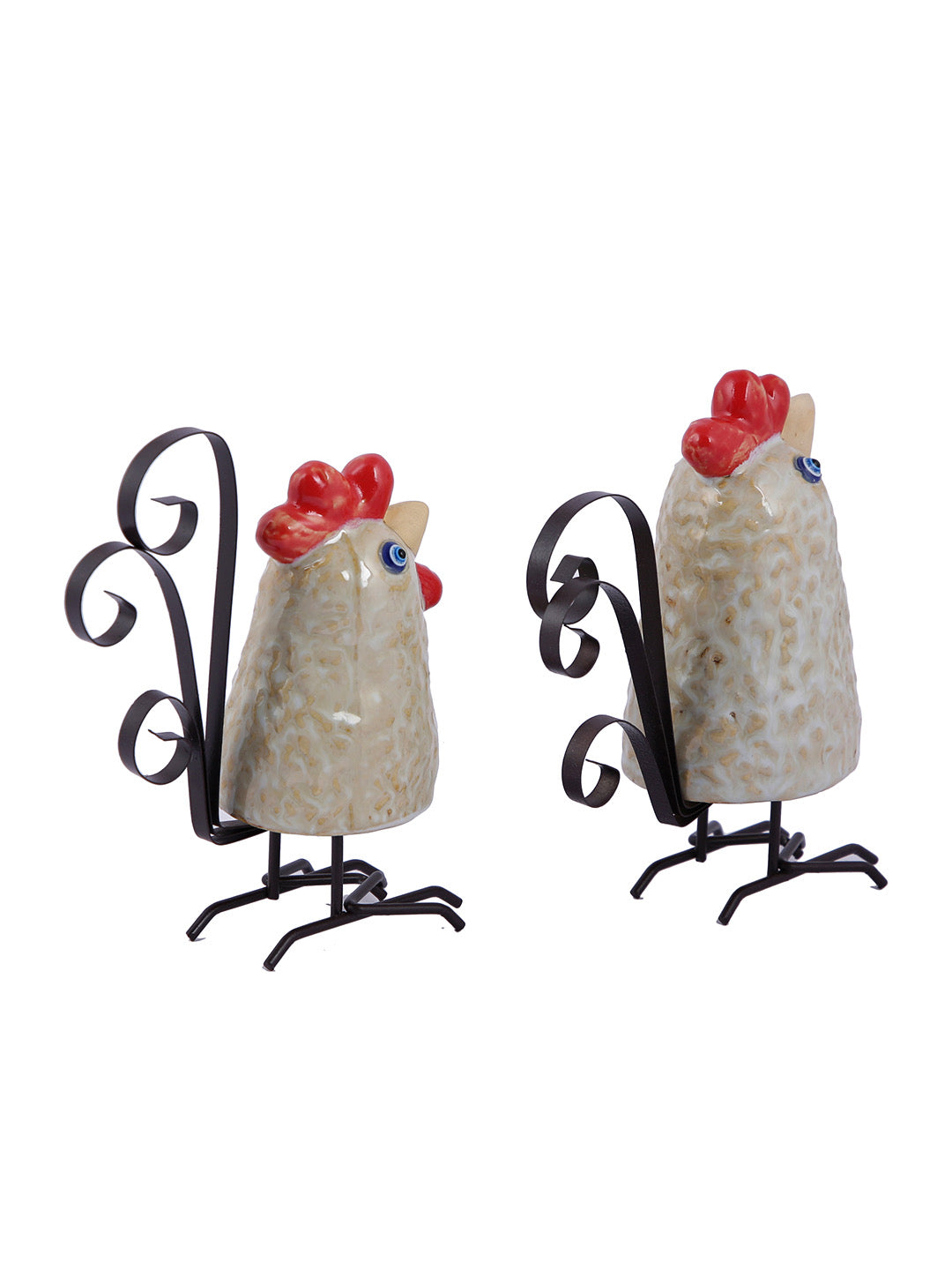 Hen Rooster Pair Statue - Default Title (SHOWC22065_2)