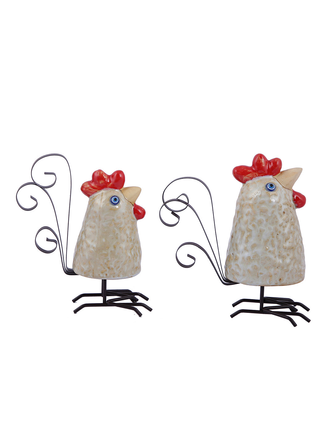 Hen Rooster Pair Statue - Default Title (SHOWC22065_2)