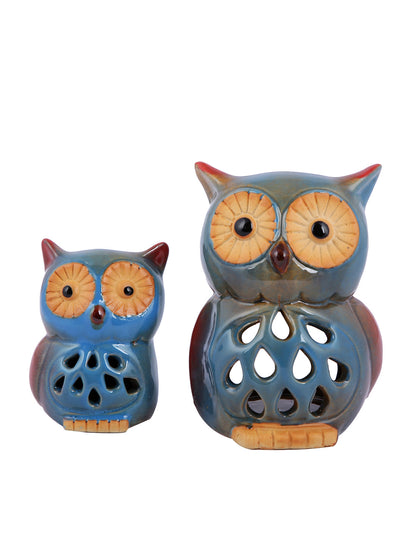 Set of 2 Owl shape Showpiece - Default Title (SHOWC22067)