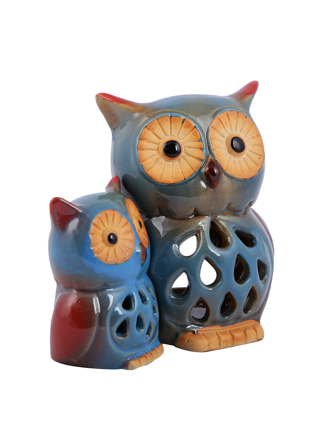 Set of 2 Owl shape Showpiece - Default Title (SHOWC22067)