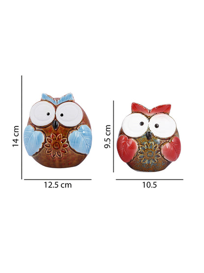 Set of 2 Owl Showpiece - Default Title (SHOWC22079_2)