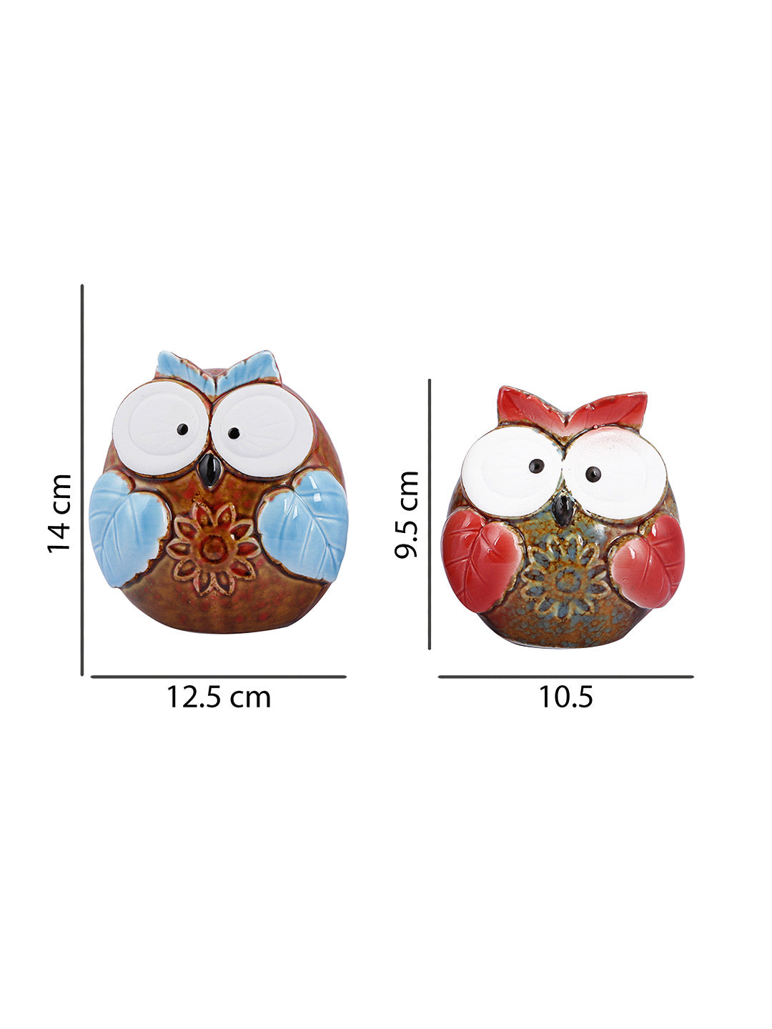 Set of 2 Owl Showpiece - Default Title (SHOWC22079_2)