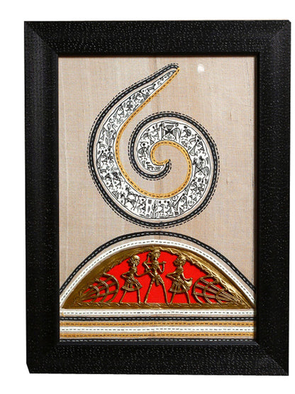 Elegantly Handcrafted Dhokra wall hanging - Default Title (TC1277)