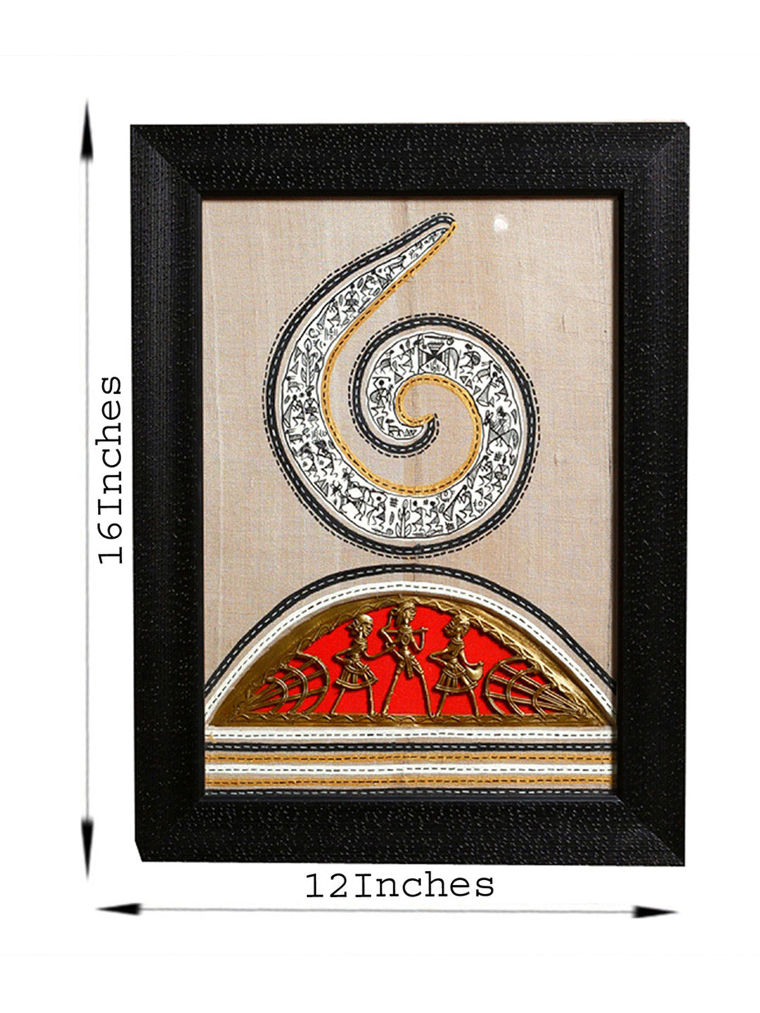 Elegantly Handcrafted Dhokra wall hanging - Default Title (TC1277)