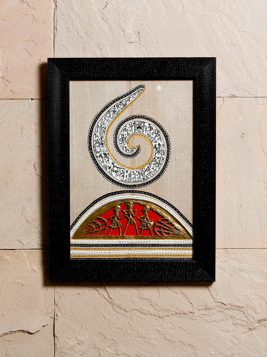 Elegantly Handcrafted Dhokra wall hanging - Default Title (TC1277)