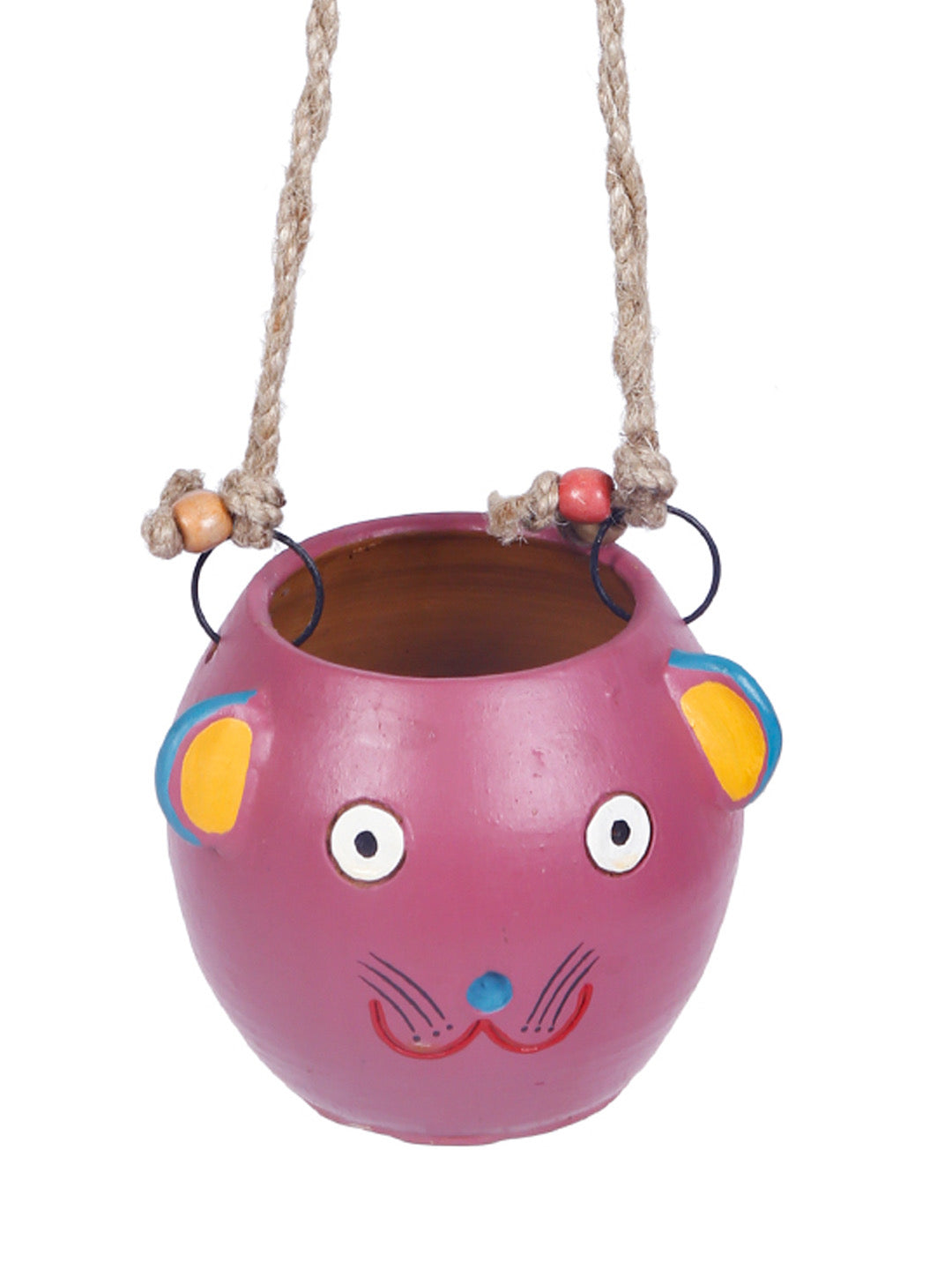 Pink Cat Hanging Planter - Default Title (TCCH2101)