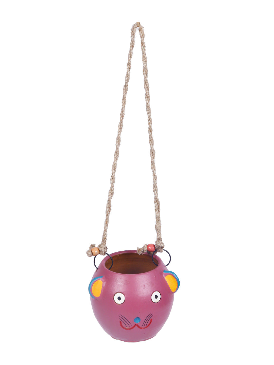 Pink Cat Hanging Planter - Default Title (TCCH2101)