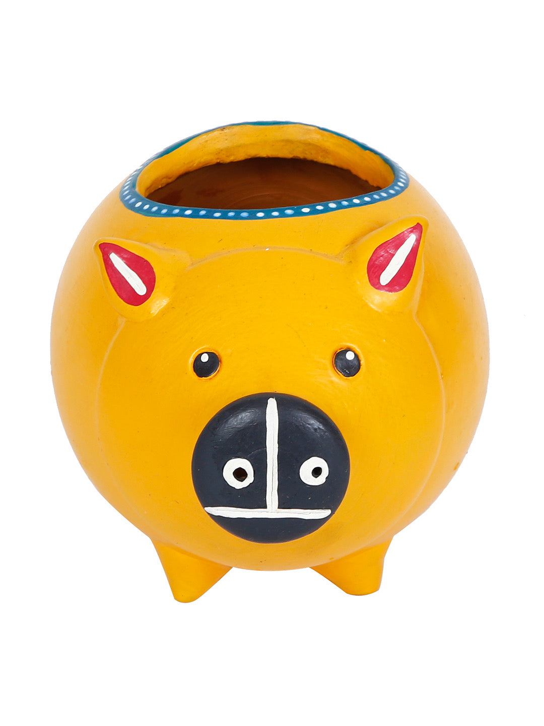 Yellow Pig Terracotta Planter - Default Title (TCCH2102)