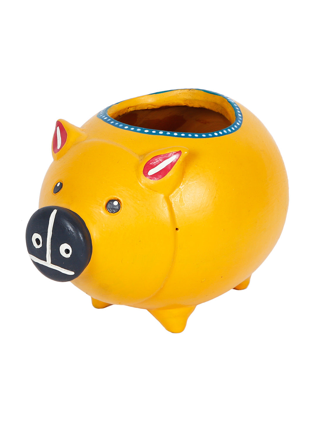 Yellow Pig Terracotta Planter - Default Title (TCCH2102)