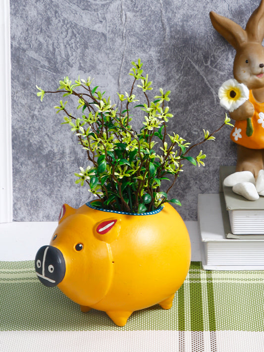 Yellow Pig Terracotta Planter - Default Title (TCCH2102)