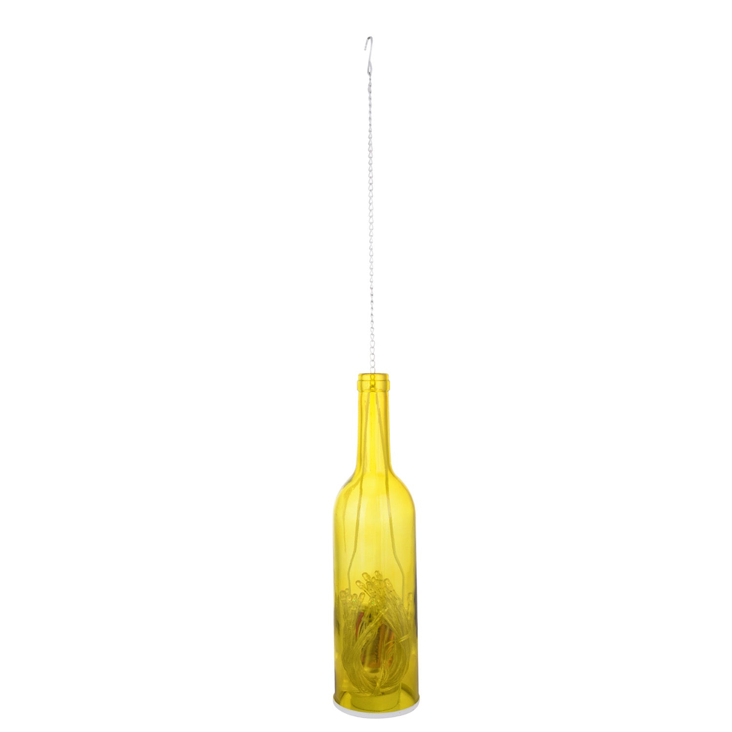 Transparent Bottle Style Hanging Tealight Holder - Default Title (TLT1515Y)
