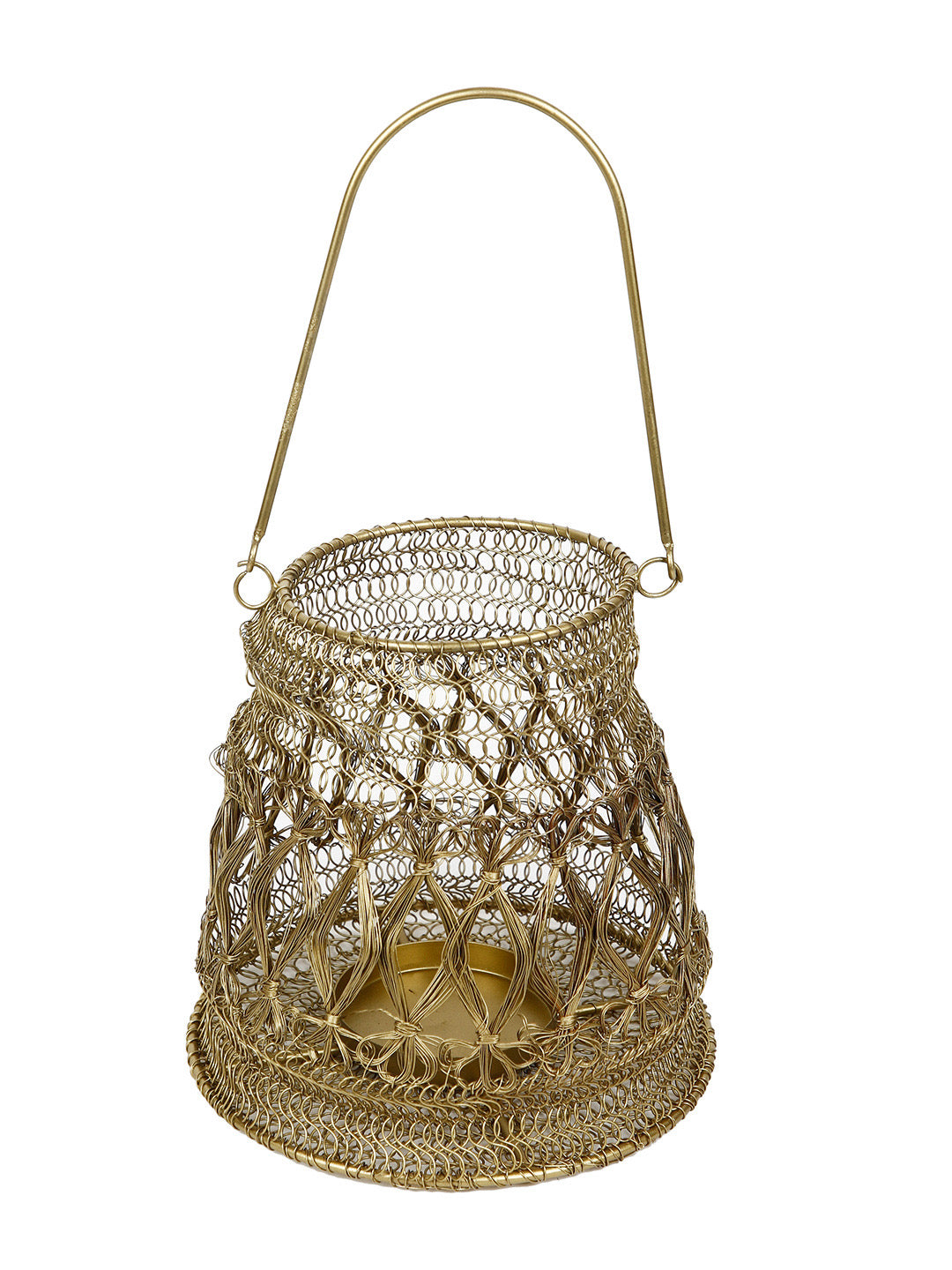 Handbraided Gold Brass Lantern - Default Title (TLTM2016)