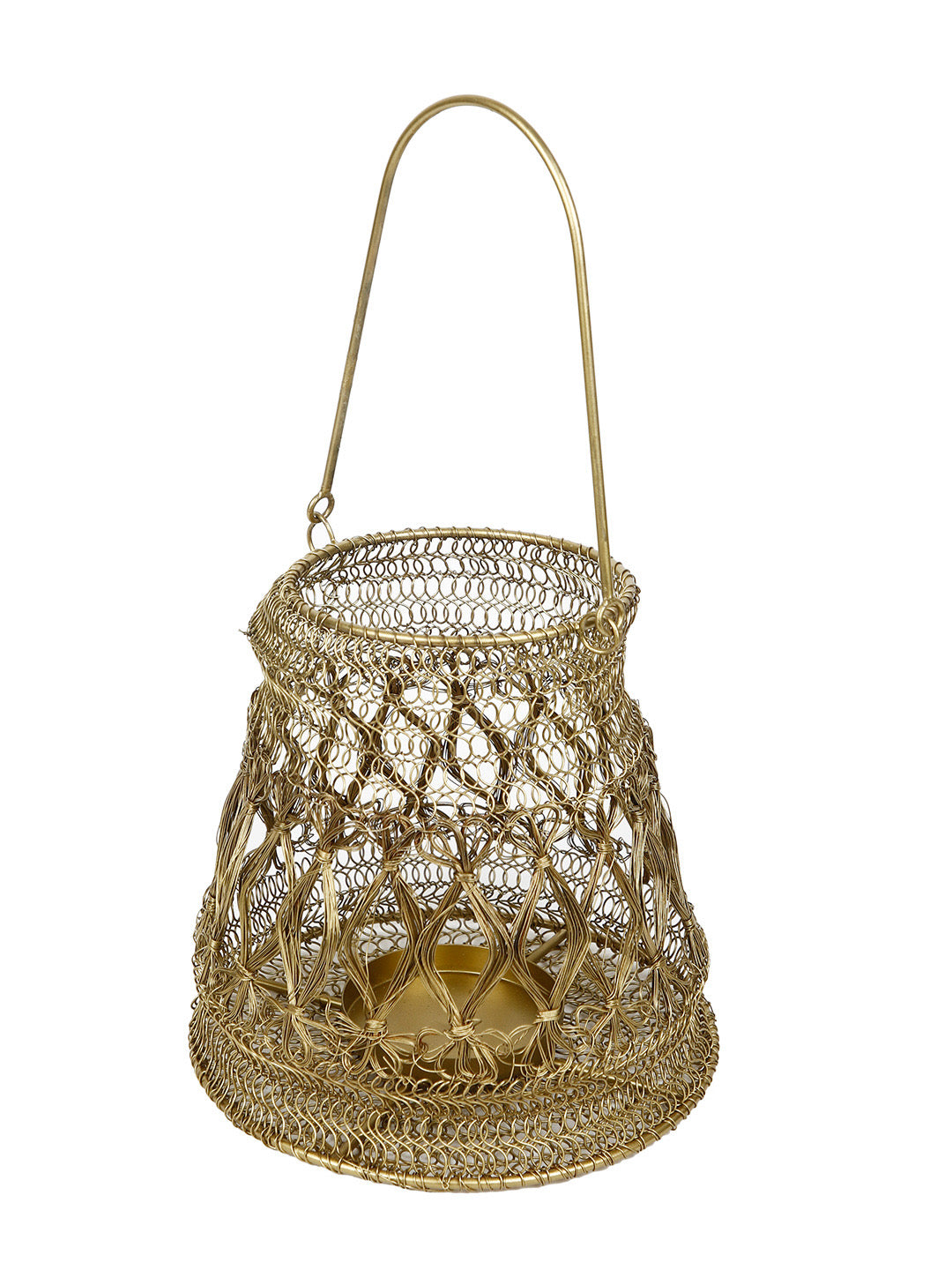 Handbraided Gold Brass Lantern - Default Title (TLTM2016)