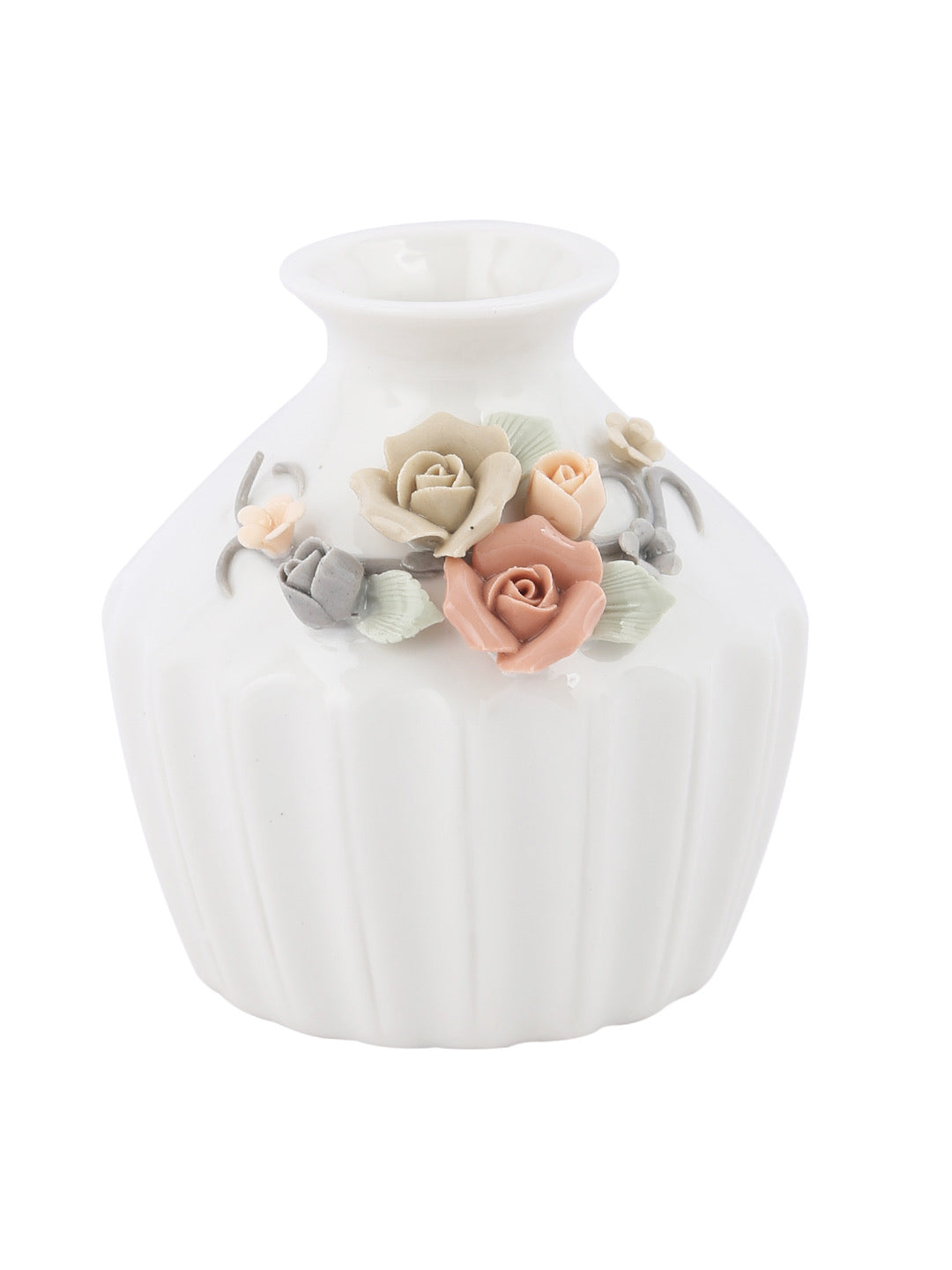 White Beautiful and Serene Vase - Default Title (VAS18199B)