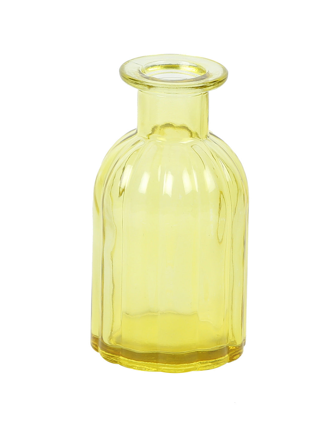 Unique Retro Design Yellow Transparent Vase - Default Title (VAS18240YE)