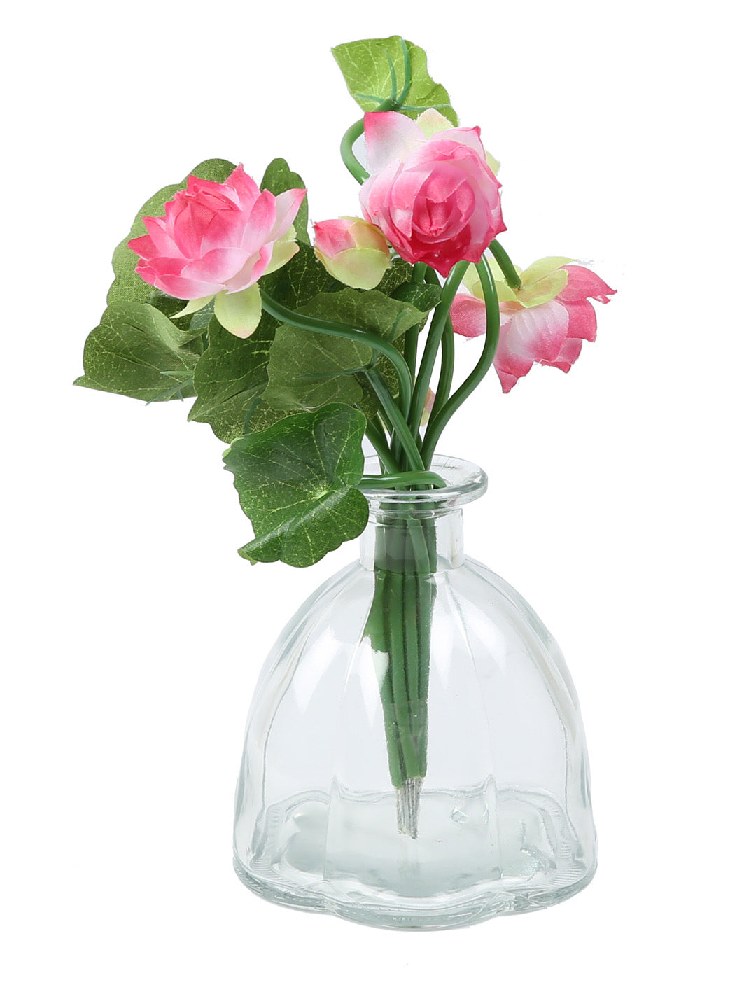 Oval Jar styled Tranparent Grey Vase - Default Title (VAS18241GRA)