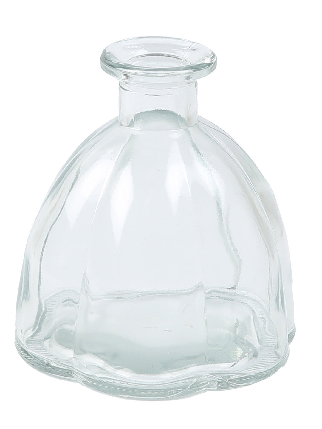 Oval Jar styled Tranparent Grey Vase - Default Title (VAS18241GRA)