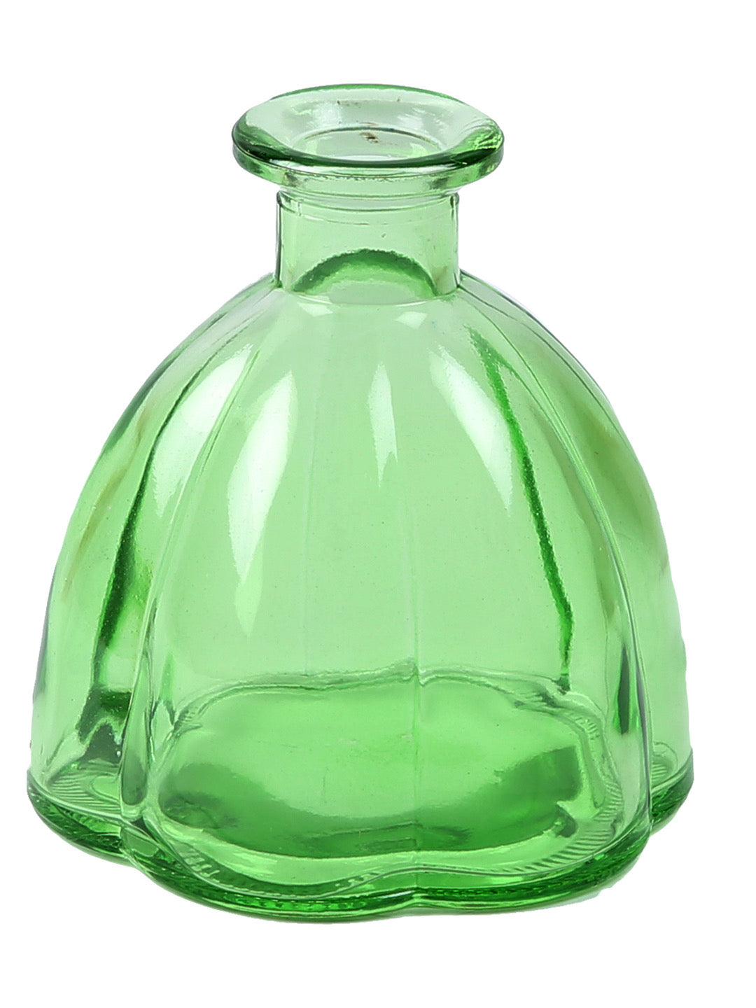Oval Jar styled Tranparent Green Vase - Default Title (VAS18241GRE)
