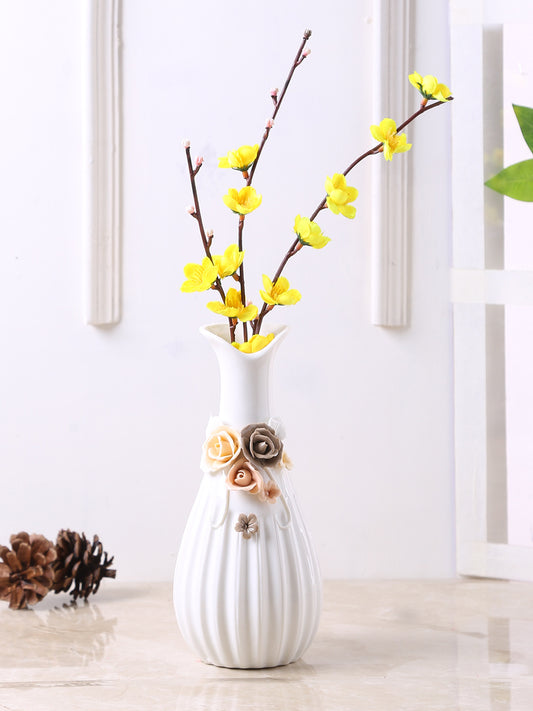 Floral Delight Fine Ceramic Handcrafted Vase - Default Title (VAS1986)