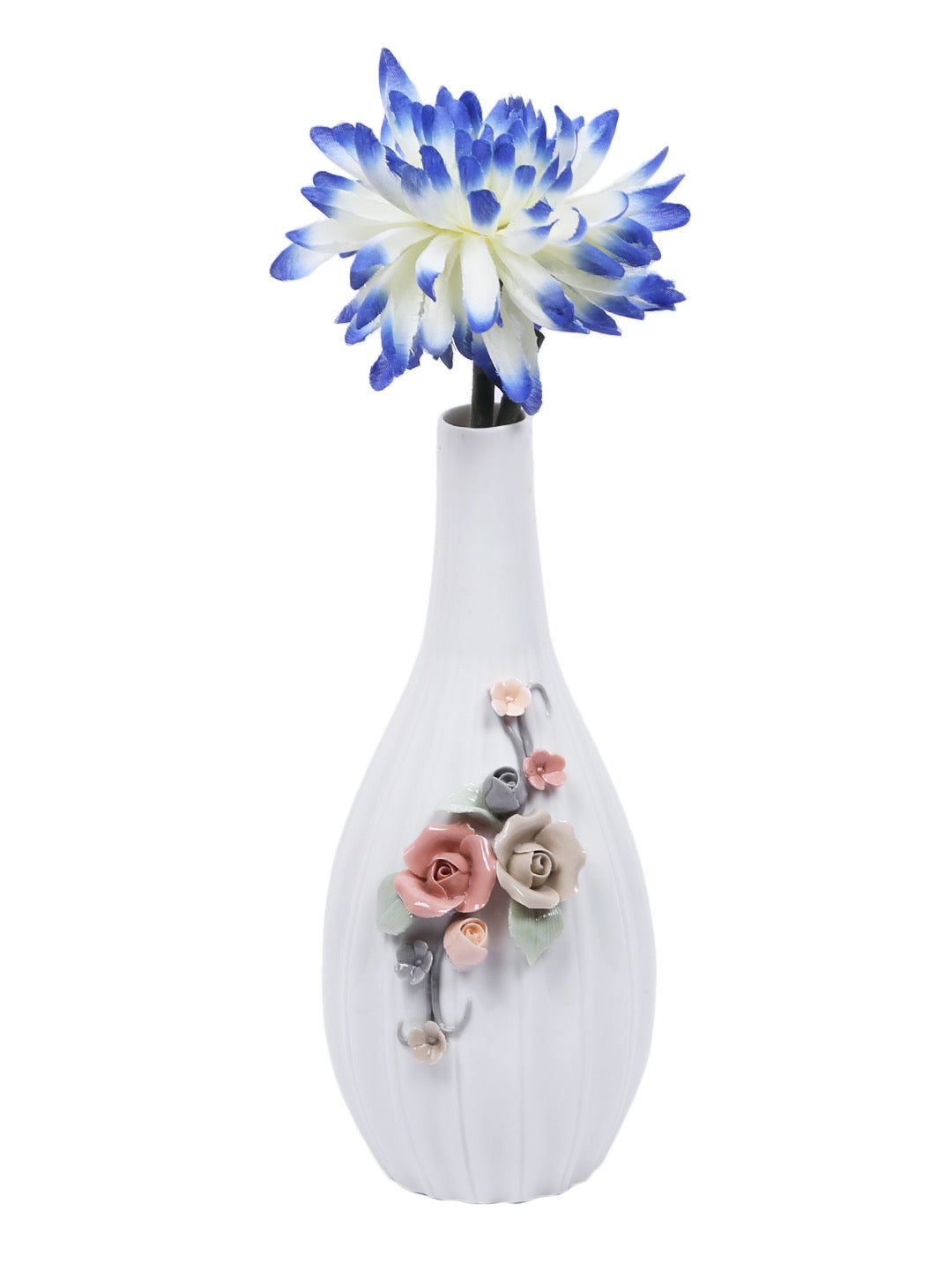 Floral Blossom Fine Ceramic Handcrafted Vase - Default Title (VAS1990)